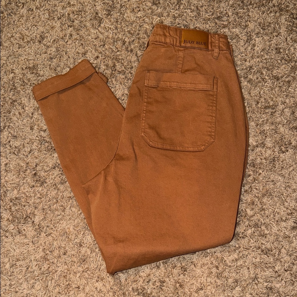 Judy Blue women’s Jean joggers caramel color 14W